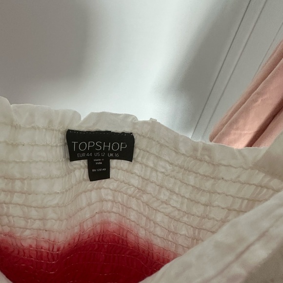 NWNT | Topshop Crop | Pink and White | US12 - Picture 2 of 2